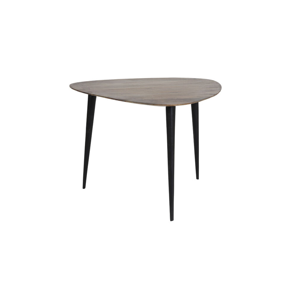 Table basse d'appoint en bois coloris Noir mat CHASEY - Light & Living