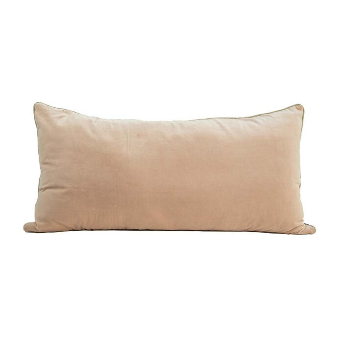 Housse de Coussin en Velours NEW DELHI - Haomy | Impression lin