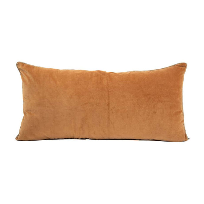 Housse de Coussin en Velours NEW DELHI - Haomy | Impression lin