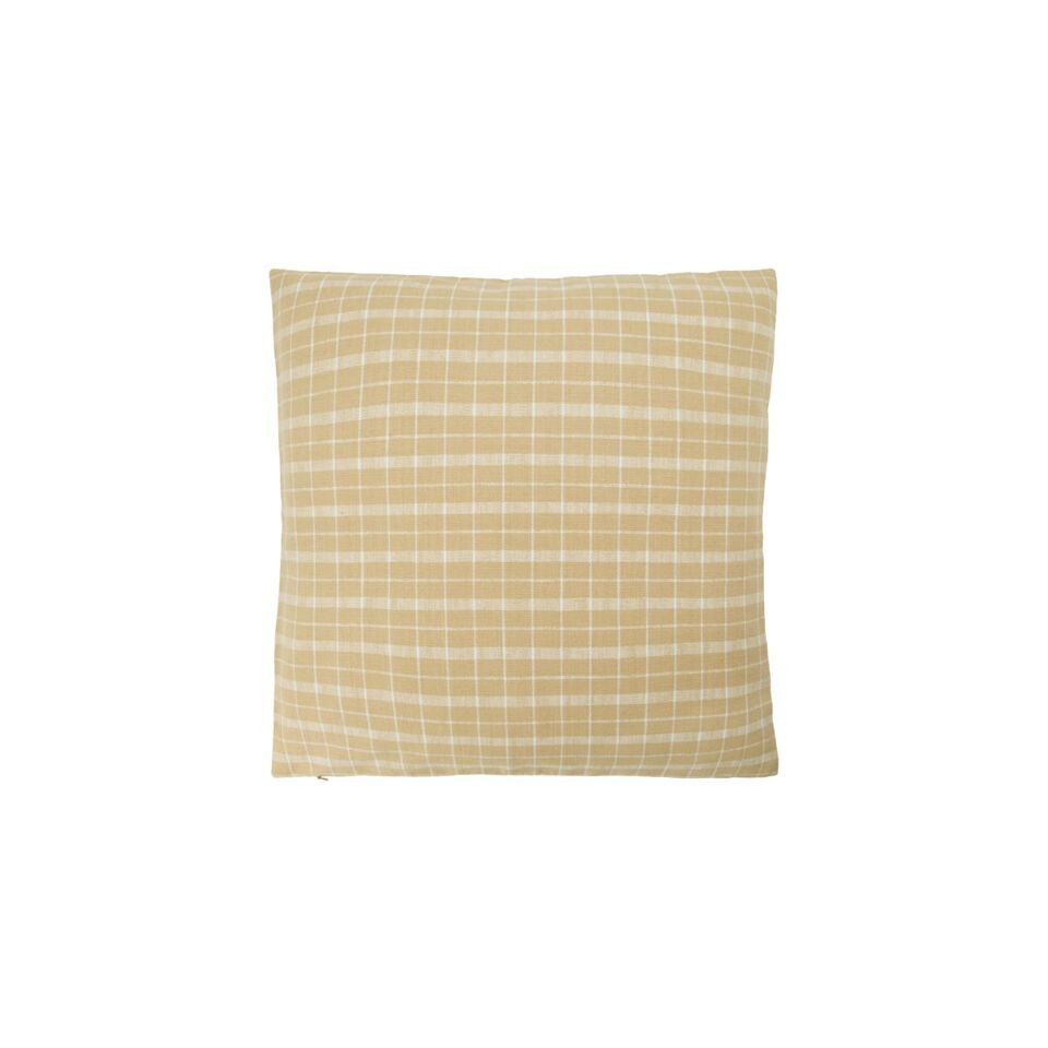 Housse de coussin THAME Quadrillage Sable - HOUSE DOCTOR HOUSE DOCTOR