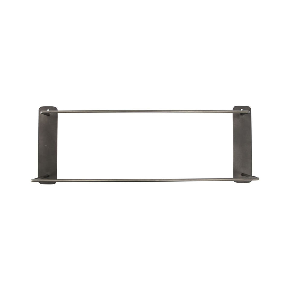 Porte Serviettes PATI Double Barre en Acier Inoxydable Noir - Style Contemporain - L60xH24 cm - HOUSE DOCTOR HOUSE DOCTOR