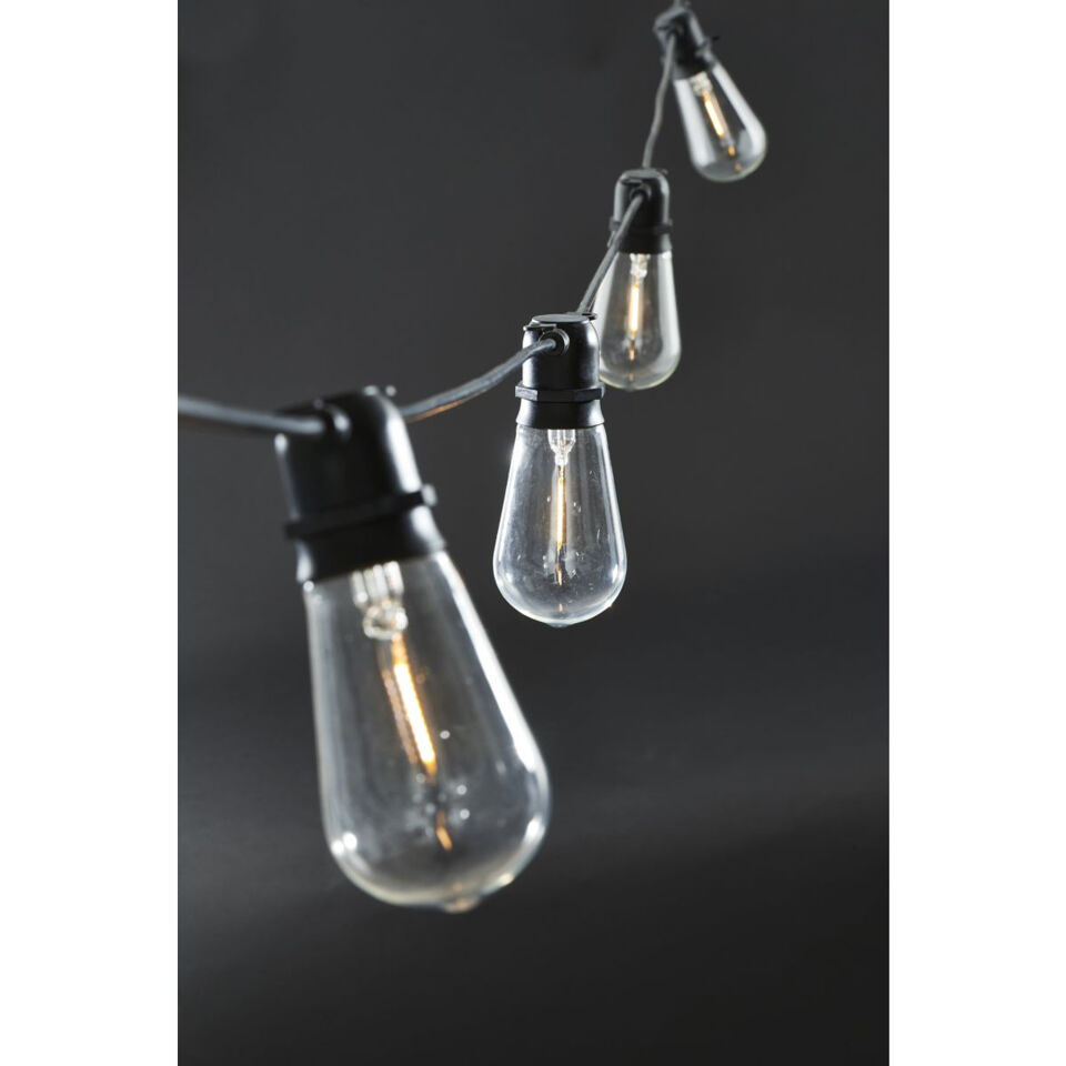 Chaine ampoule FUNCTION Noir ovale 8,4m HOUSE DOCTOR