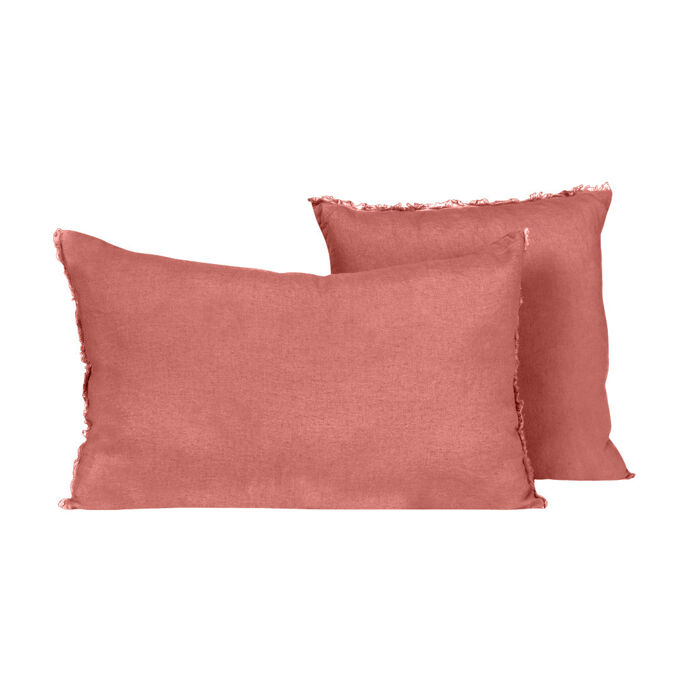 Harmony Textile - Haomy Housse de Coussin VITI en Lin Lavé