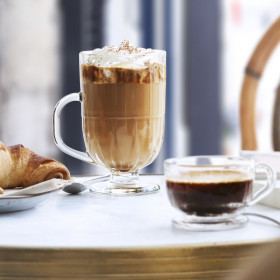 Tasse à expresso avec pied FLORE 10cl - LA ROCHERE