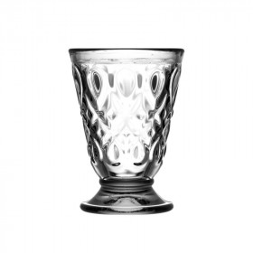 Gobelet Verre à Eau sur Pied LYONNAIS en verre pressé - 20 cl - LA ROCHERE