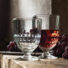 Grand verre sur Pied bas ARTOIS en verre pressé - 28 cl - LA ROCHERE