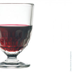 Grand verre sur Pied bas ARTOIS en verre pressé - 28 cl - LA ROCHERE