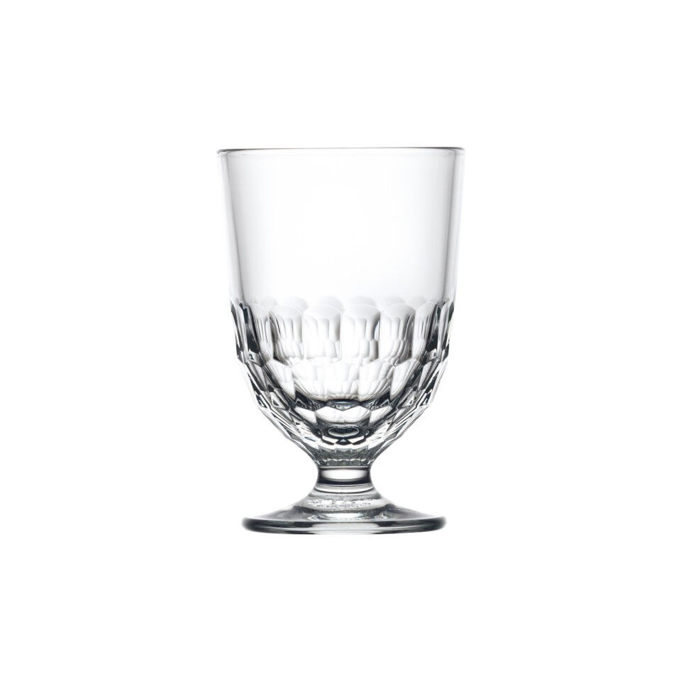 Grand verre sur Pied bas ARTOIS en verre pressé - 28 cl - LA ROCHERE