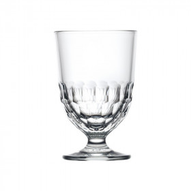 Grand verre sur Pied bas ARTOIS en verre pressé - 28 cl - LA ROCHERE