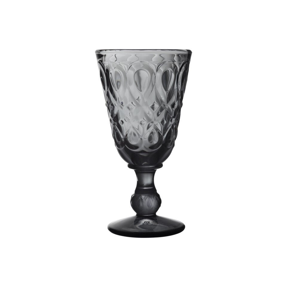 Verre à Vin LYONNAIS en verre pressé anthracite - 23 cl - LA ROCHERE