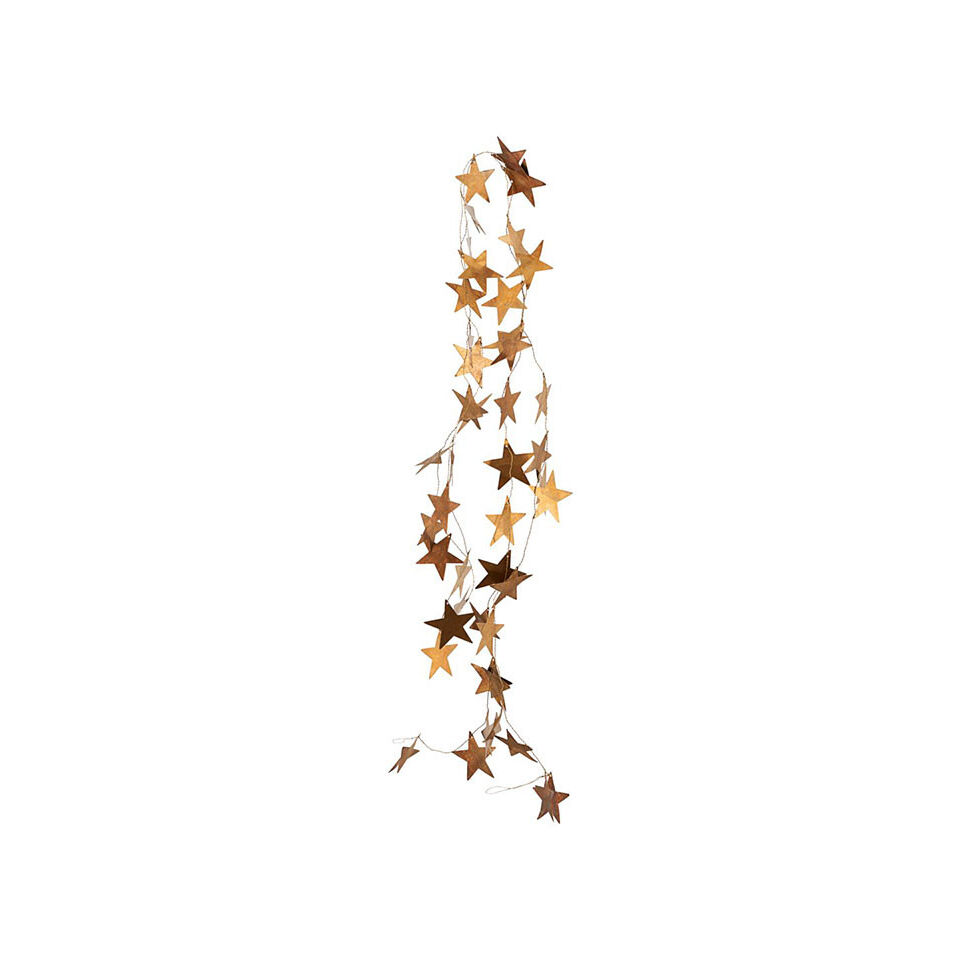 Guirlande étoile doré finition laiton antique - HOUSE DOCTOR