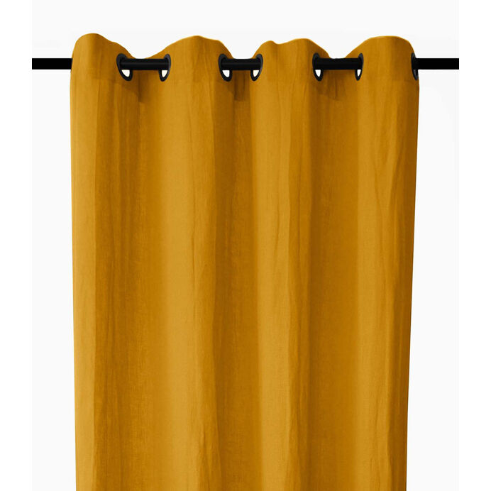 Rideaux à Oeillets ALLEGRO en Lin Lavé - 140x280 Vent du Sud à -50%