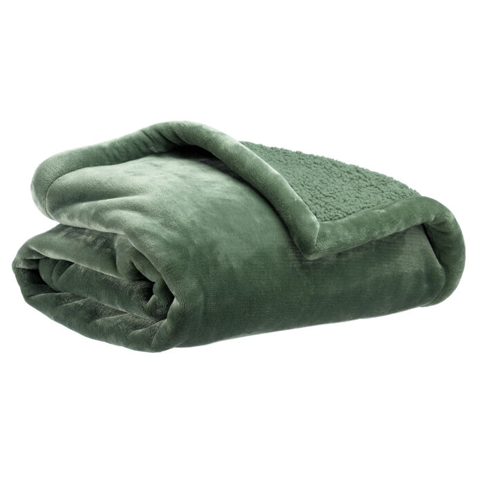 Couvre lit et Plaid Microfibre MICHKA - Vivaraise | Impression lin