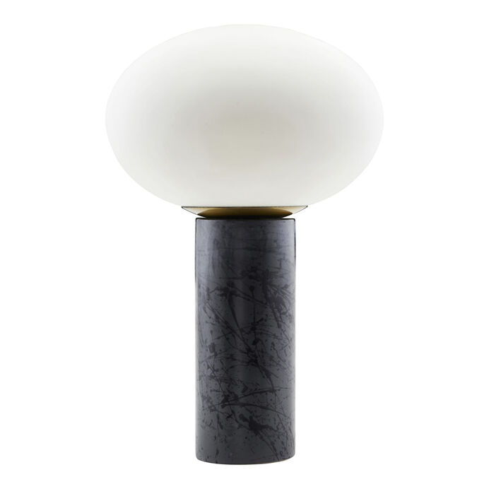 House Doctor Lampe de table OPAL Blanc noir