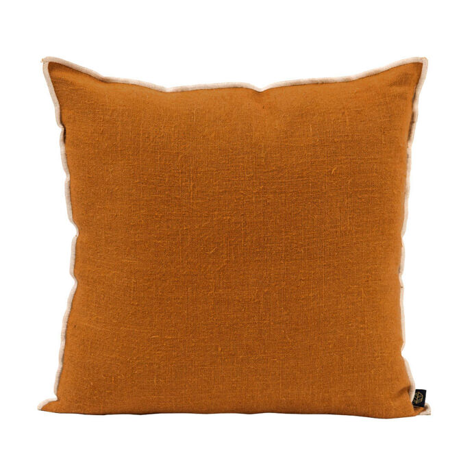 Harmony Textile - Haomy Housse de Coussin CHENNAI en Lin Lavé