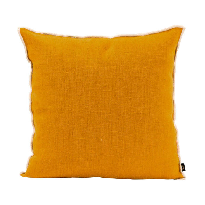 Harmony Textile - Haomy Housse de Coussin CHENNAI en Lin Lavé