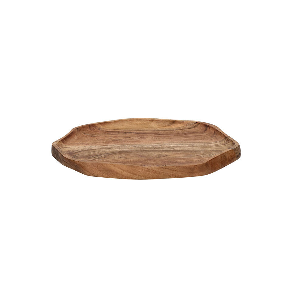 Plateau en bois d'acacia SAVANNA - 37x34.5x2.5 cm - POMAX