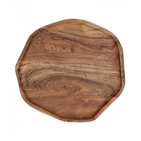 Plateau en bois d'acacia SAVANNA - 37x34.5x2.5 cm - POMAX