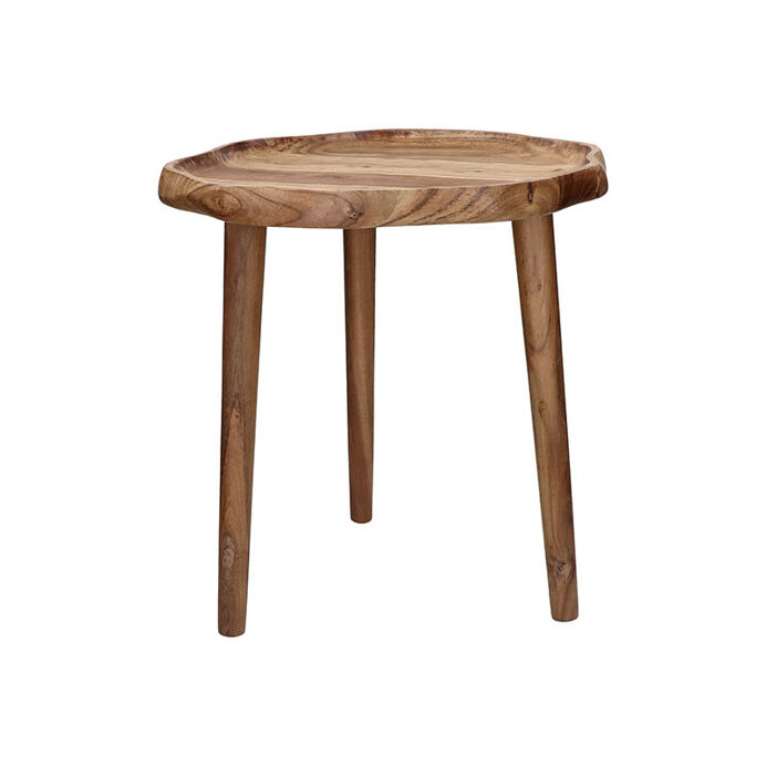 Table Basse ronde ARTEMIS en bois d'acacia - Taille M - POMAX