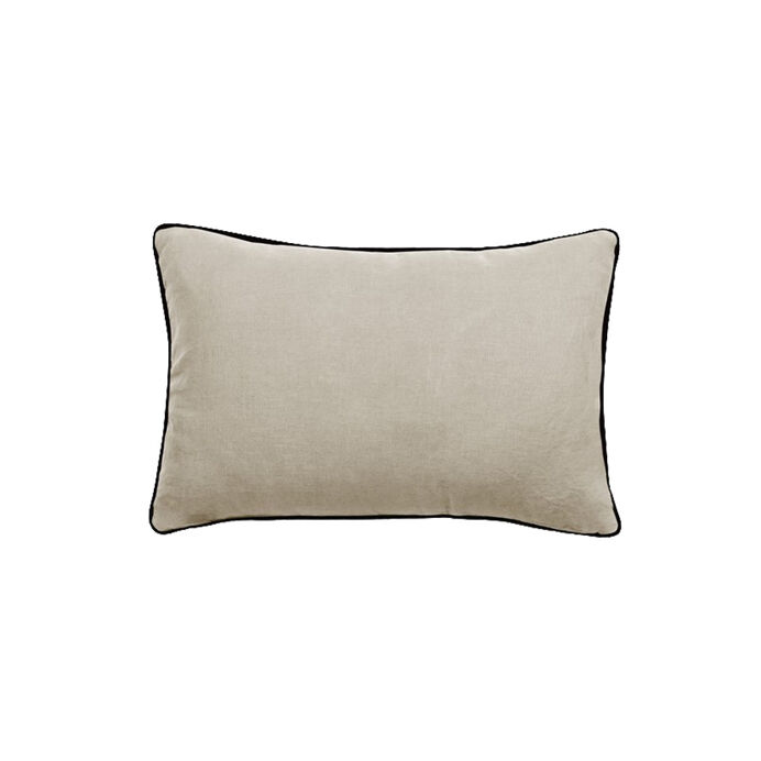 Vent du Sud Housse de Coussin PRELUDE Face Lin et Face Coton