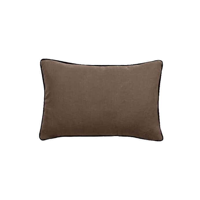 Vent du Sud Housse de Coussin PRELUDE Face Lin et Face Coton