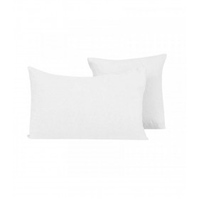 Housse de Coussin PORTICCIO en Lin Lavé - HARMONY HAOMY Couleur:Blanc