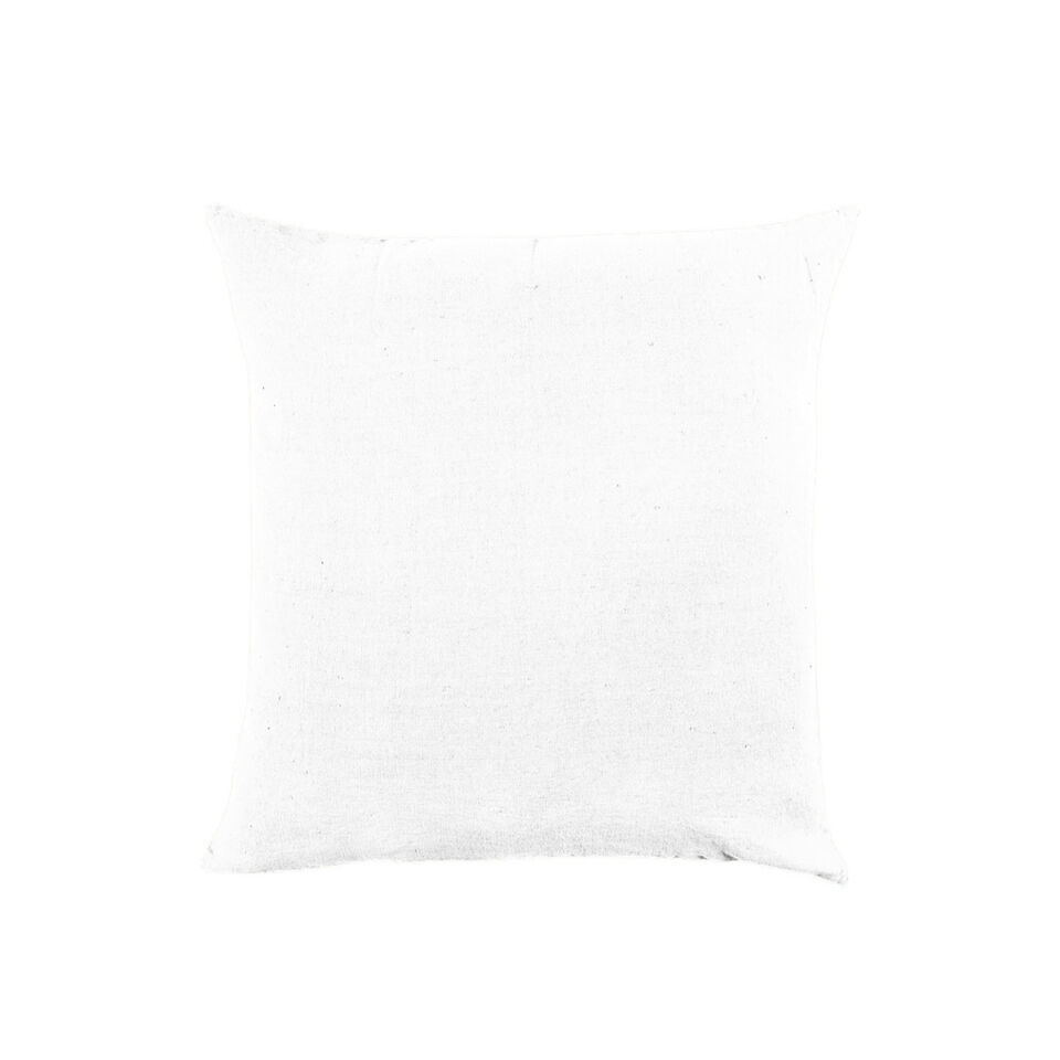 Housse de Coussin XXL PORTICCIO en Lin Lavé - HARMONY HAOMY Couleur:Blanc Dimensions:80 x 80