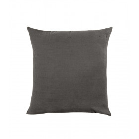 Housse de Coussin XXL PORTICCIO en Lin Lavé - HARMONY HAOMY Couleur:Granit Dimensions:80 x 80