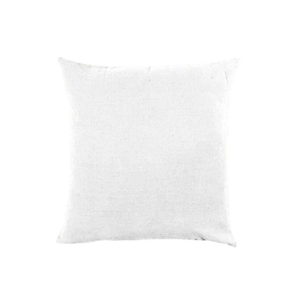 Housse de Coussin XXL PORTICCIO en Lin Lavé - HARMONY HAOMY Couleur:Ivoire Dimensions:80 x 80