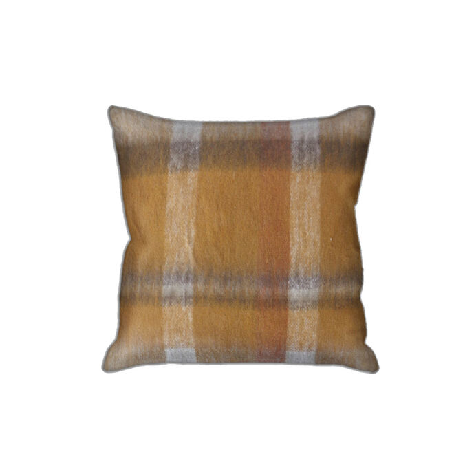 Coussin Féroé Laine Mélangée Ocre/Rouille/Ecru - LA MAISON DE LILO