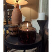 Lampe à Huile Cylindre King Size en Verre Dark Amber - Diam. 15 - IMPRESSION LIN