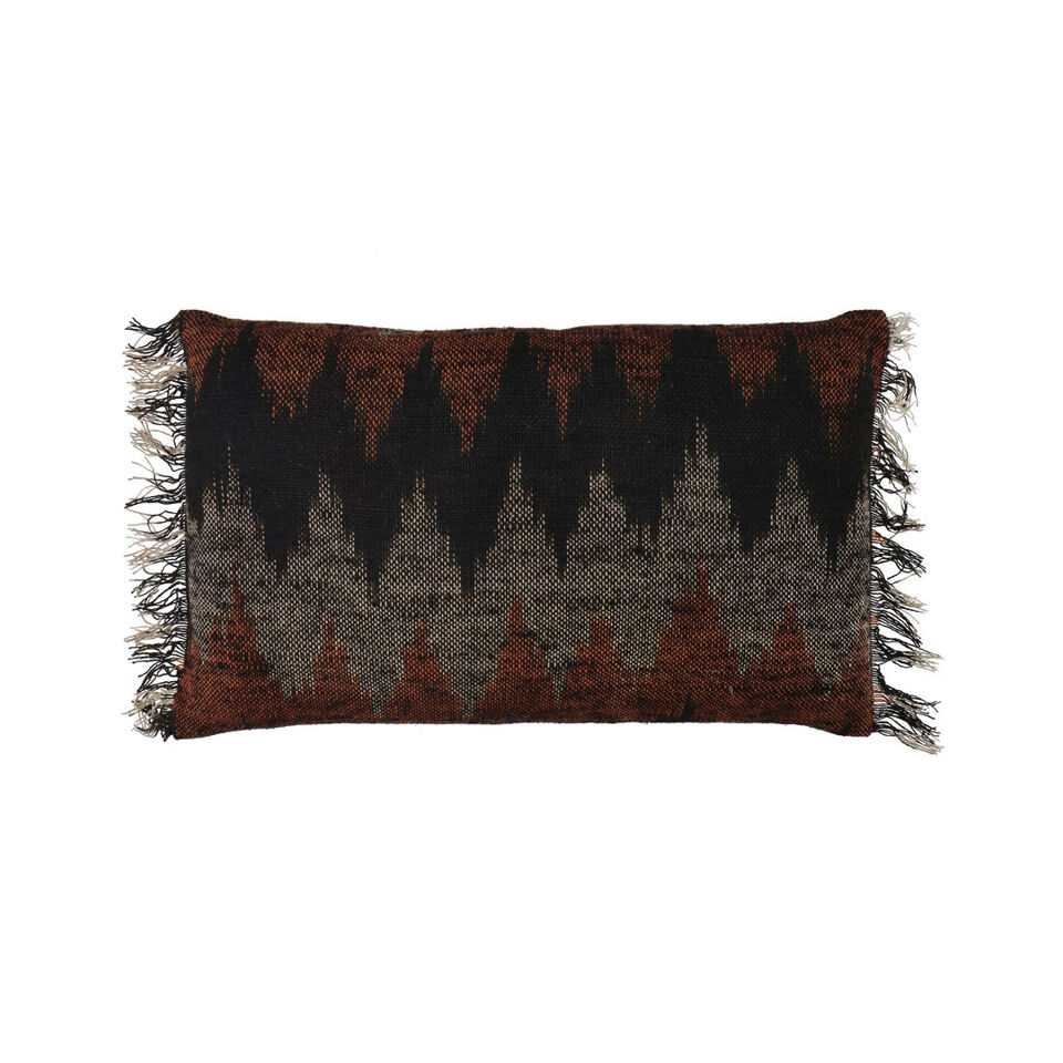 Coussin WOUT en Coton Frangé - 50x30 - POMAX