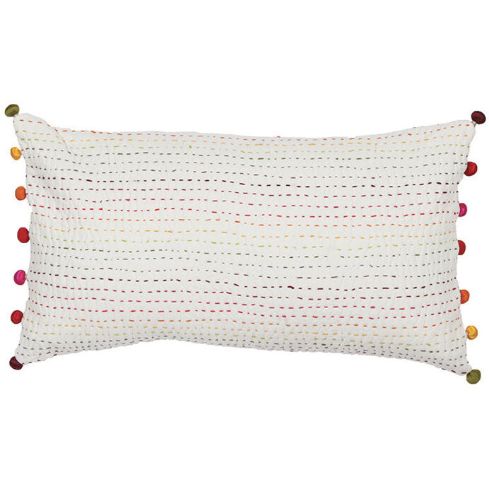 Coussin en Coton Piqué GASTOUNET - Vivaraise | Impression lin