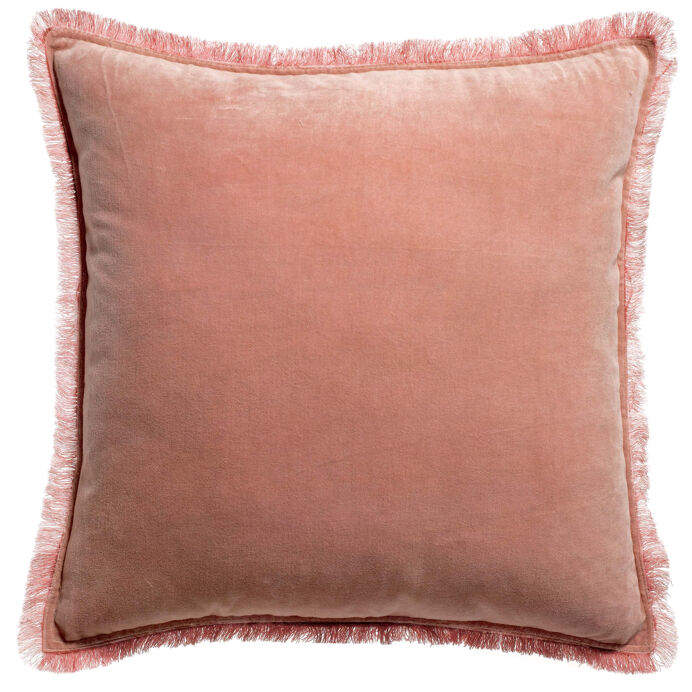 Coussin en Velours de Coton FARA - Vivaraise | Impression lin