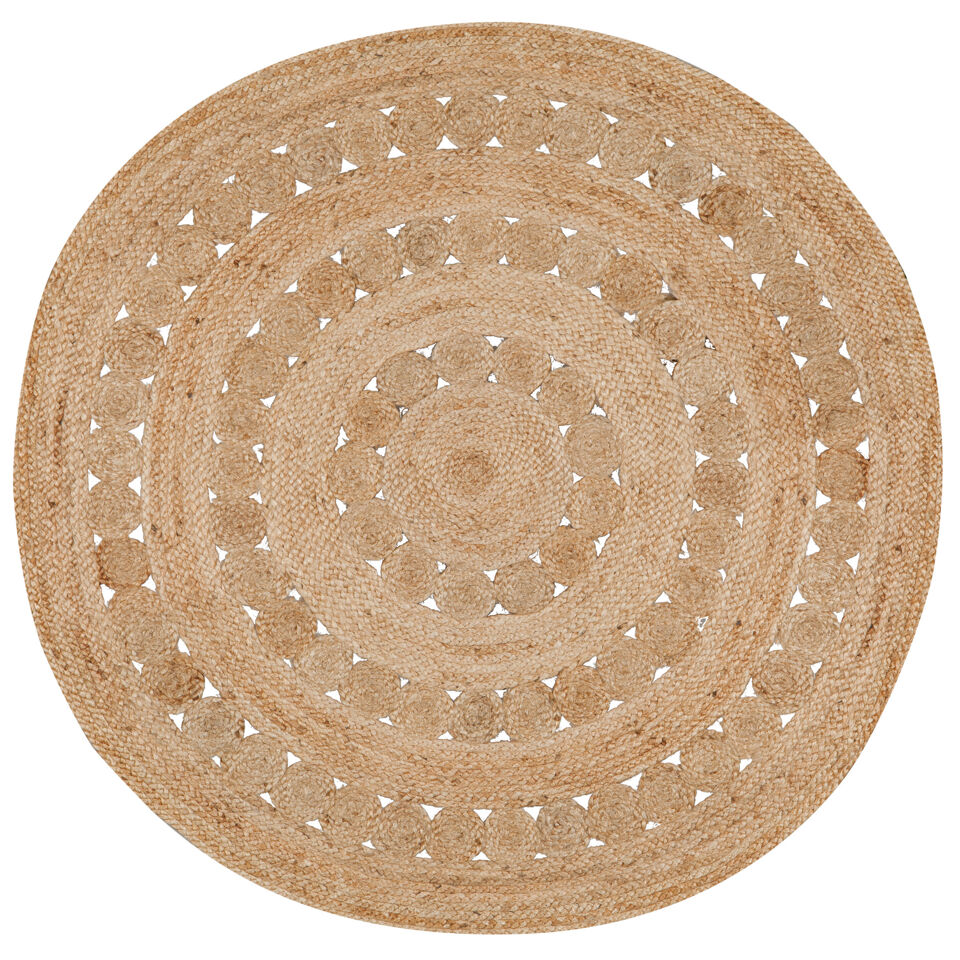 Tapis rond en corde Patna Naturel Diam 120 