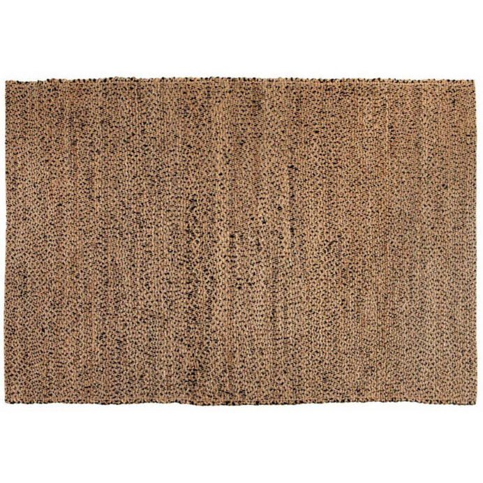 Vivaraise Tapis tissé de jute et coton coloré
