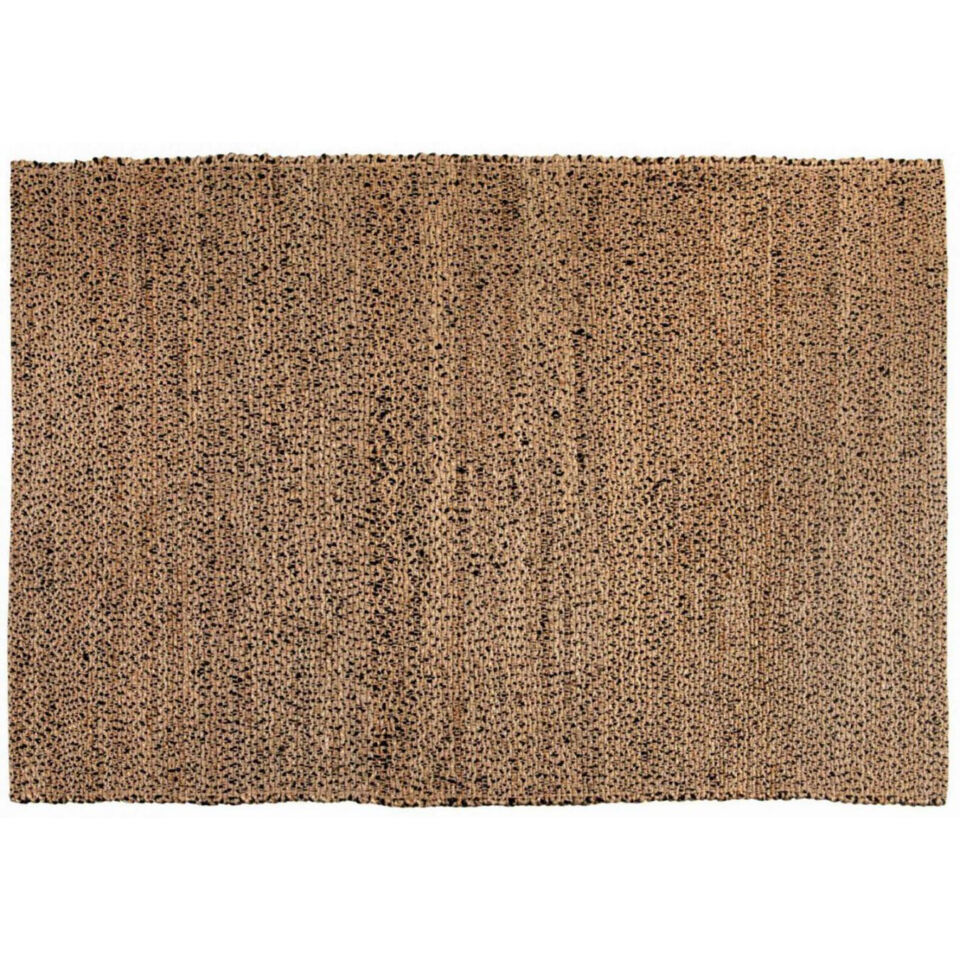 Tapis tissé de jute et coton coloré