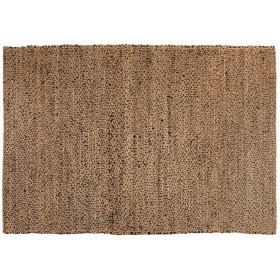 Tapis tissé de jute et coton coloré