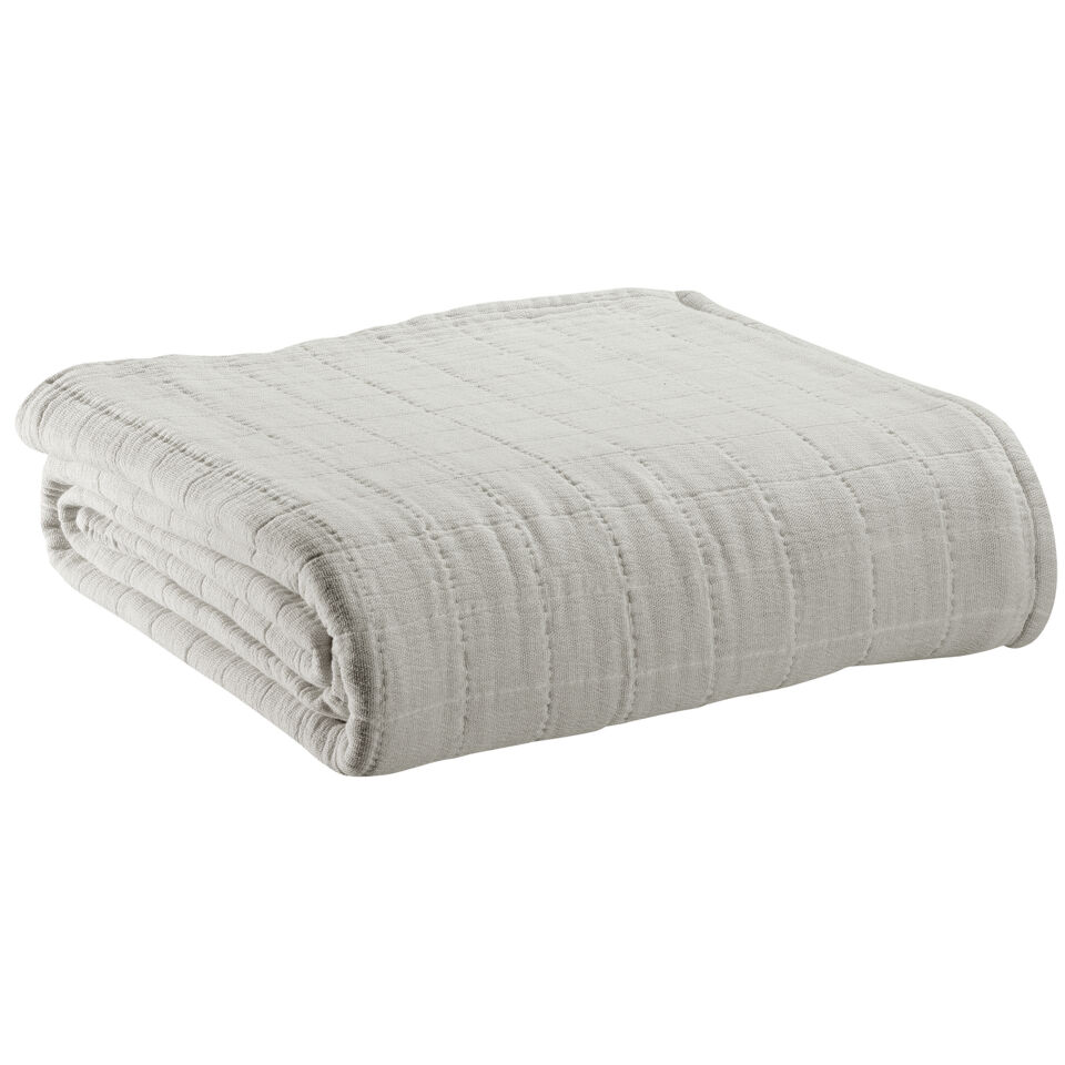 Jeté de lit en coton recyclé Lisa