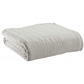 Jeté de lit en coton recyclé Lisa