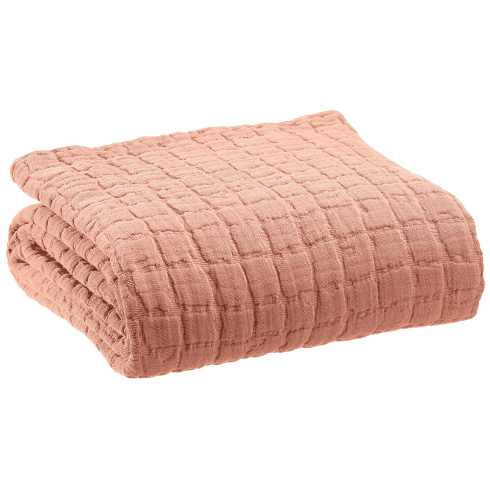 Plaid en coton stonewashed Swami - 130x200