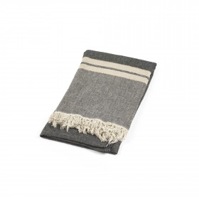 The Belgian Towel Fouta Tack stripe en lin lavé - LIBECO