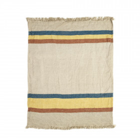 The Belgian Towel Fouta Mercurio Stripe en lin lavé - LIBECO