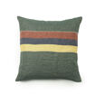 The Belgian pillow housse de coussin 50x50 Spruce en Lin Lavé