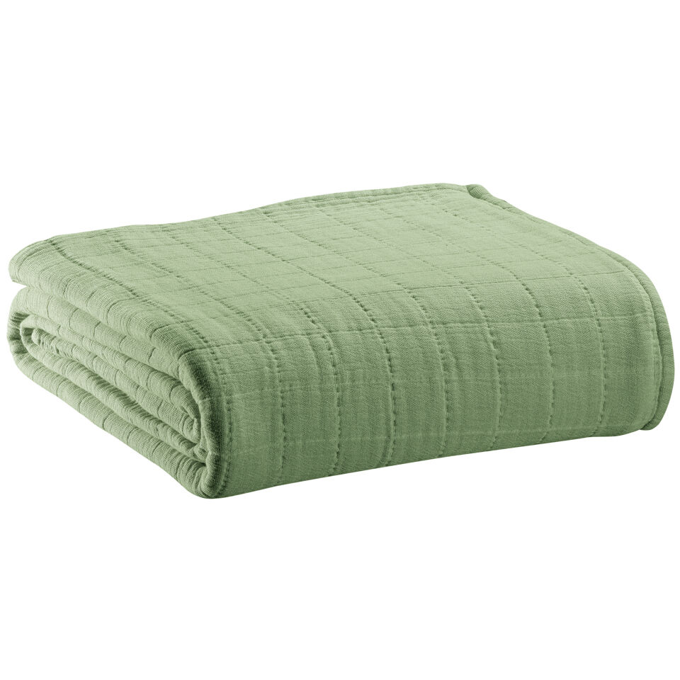 Jeté de lit en coton recyclé Lisa