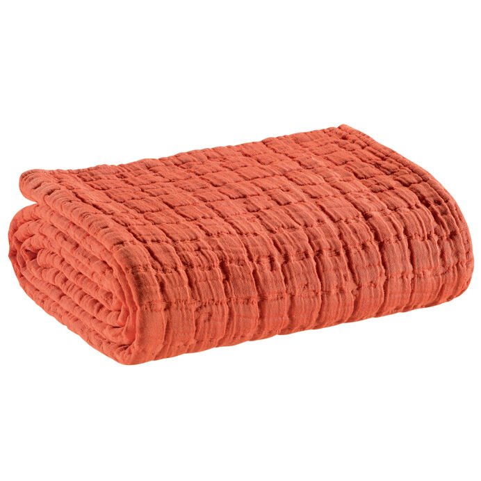 Vivaraise Couvre-lit en coton stonewashed Swami