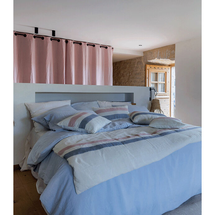 Vent du Sud Housse de Couette SONATE en Lin Lavé