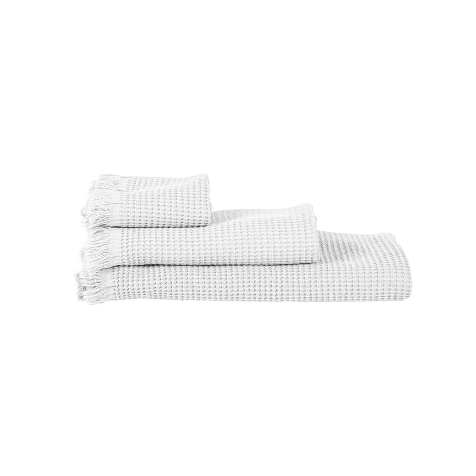 Serviette de Bain Éponge TIMOR 100% Coton Nid d'Abeille - HARMONY HAOMY Couleur:Blanc 