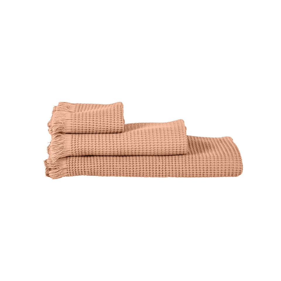 Serviette de Bain Éponge TIMOR 100% Coton Nid d'Abeille - HARMONY HAOMY