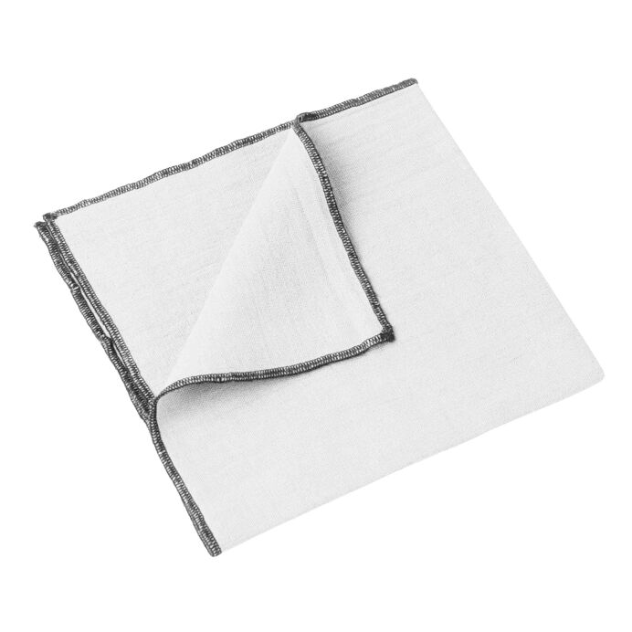 Serviettes de Table LURI en Lin - HARMONY HAOMY Couleur:Blanc Dimensions:40 x 40